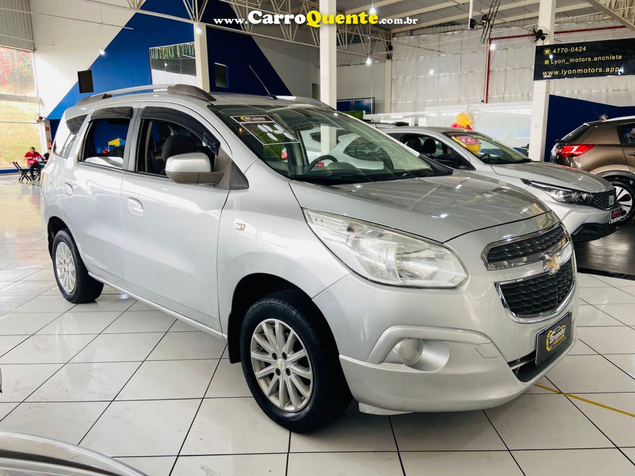 CHEVROLET   SPIN LT 1.8 8V ECONO.FLEX 5P AUT.   PRATA 2014 1.8 FLEX - Loja