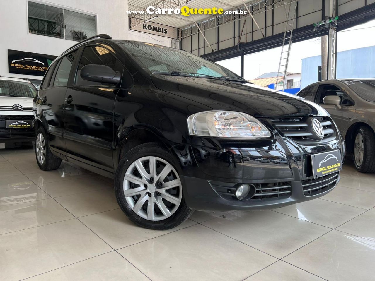 VOLKSWAGEN   SPACEFOX 1.6 1.6 TREND TOTAL FLEX 8V 5P   PRETO 2007 1.6 FLEX - Loja