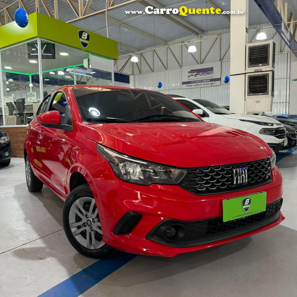 FIAT   ARGO DRIVE 1.0 6V FLEX   VERMELHO 2021 1.0 FLEX - Loja