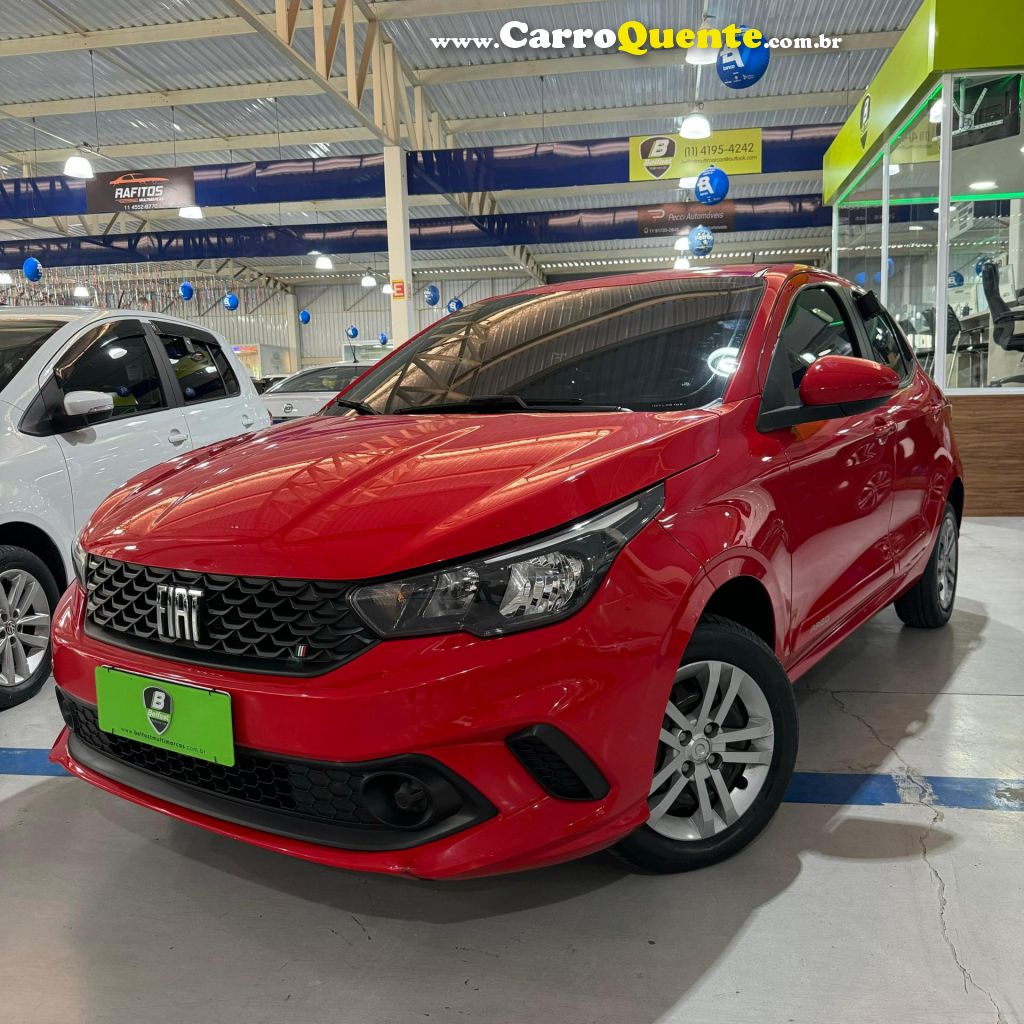 FIAT   ARGO DRIVE 1.0 6V FLEX   VERMELHO 2021 1.0 FLEX - Loja