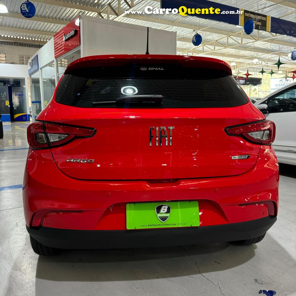 FIAT   ARGO DRIVE 1.0 6V FLEX   VERMELHO 2021 1.0 FLEX - Loja