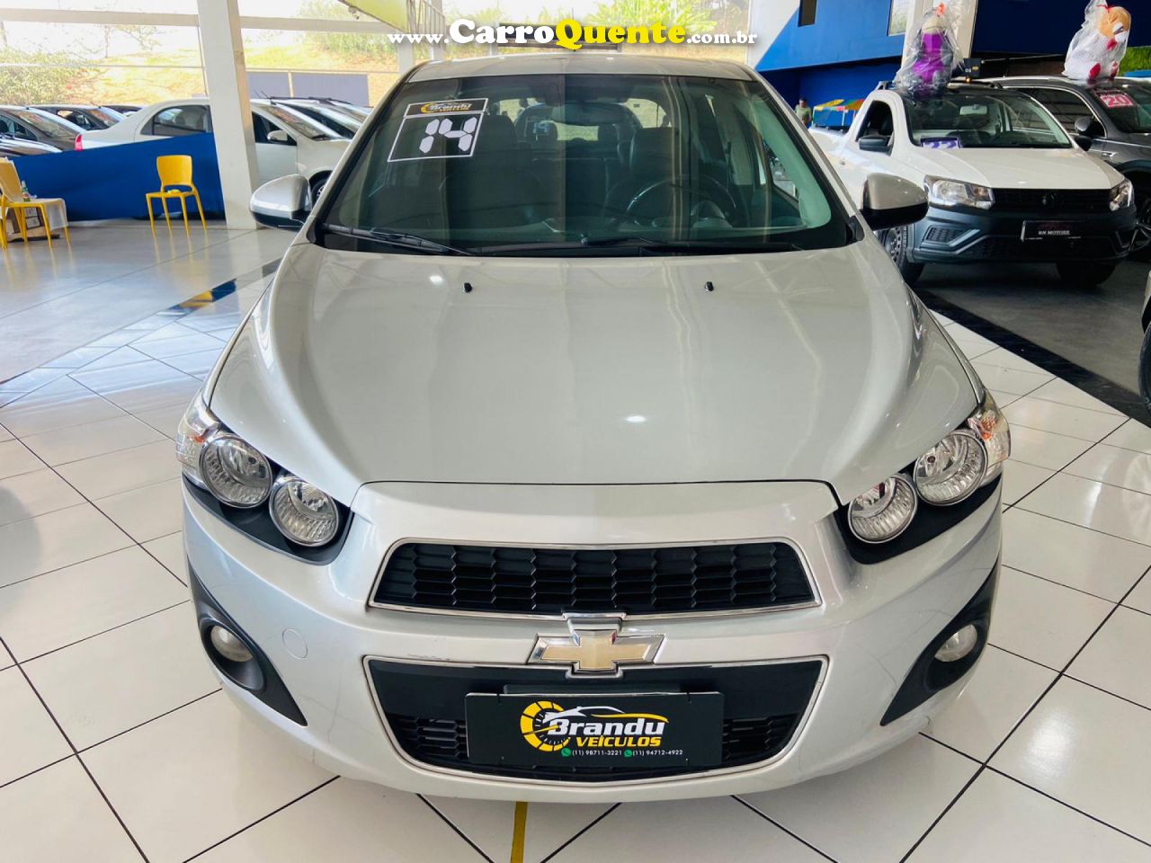 CHEVROLET   SONIC HB LTZ 1.6 16V FLEXPOWER 5P AUT.   PRATA 2014 1.6 FLEX - Loja