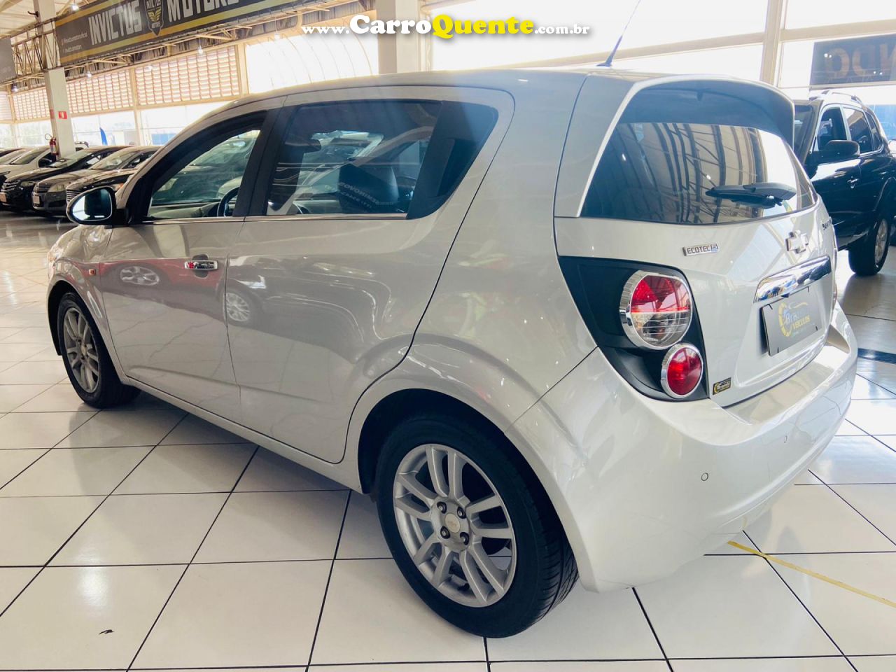 CHEVROLET   SONIC HB LTZ 1.6 16V FLEXPOWER 5P AUT.   PRATA 2014 1.6 FLEX - Loja