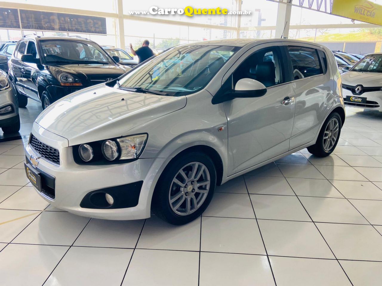 CHEVROLET   SONIC HB LTZ 1.6 16V FLEXPOWER 5P AUT.   PRATA 2014 1.6 FLEX - Loja