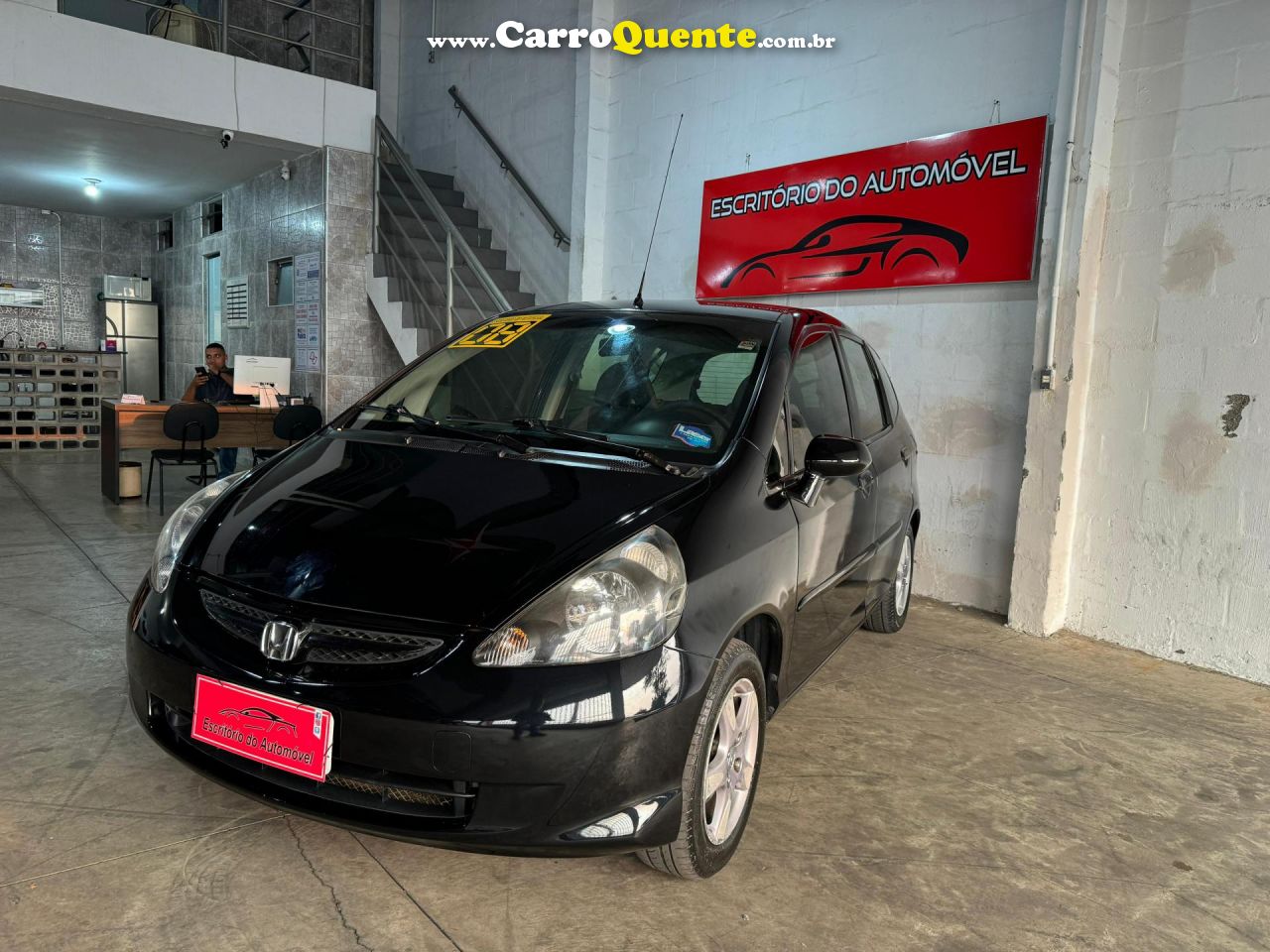 HONDA   FIT LX 1.4 1.4 FLEX 8V16V 5P MEC.   PRETO 2008 1.4 FLEX - Loja