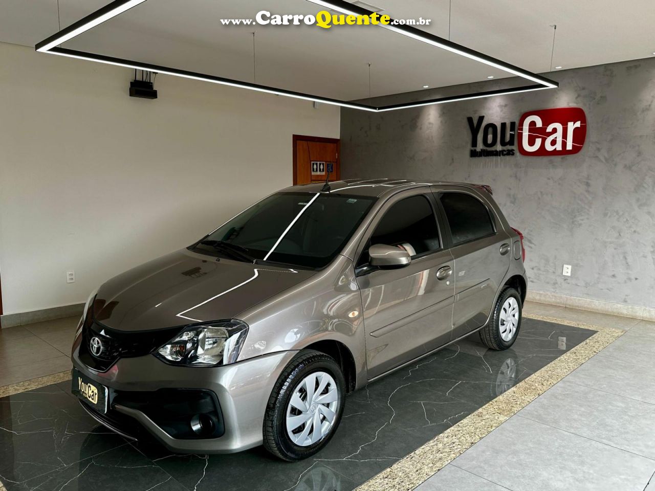 TOYOTA   ETIOS X 1.3 FLEX 16V 5P AUT.   CINZA 2020 1.3 FLEX - Loja