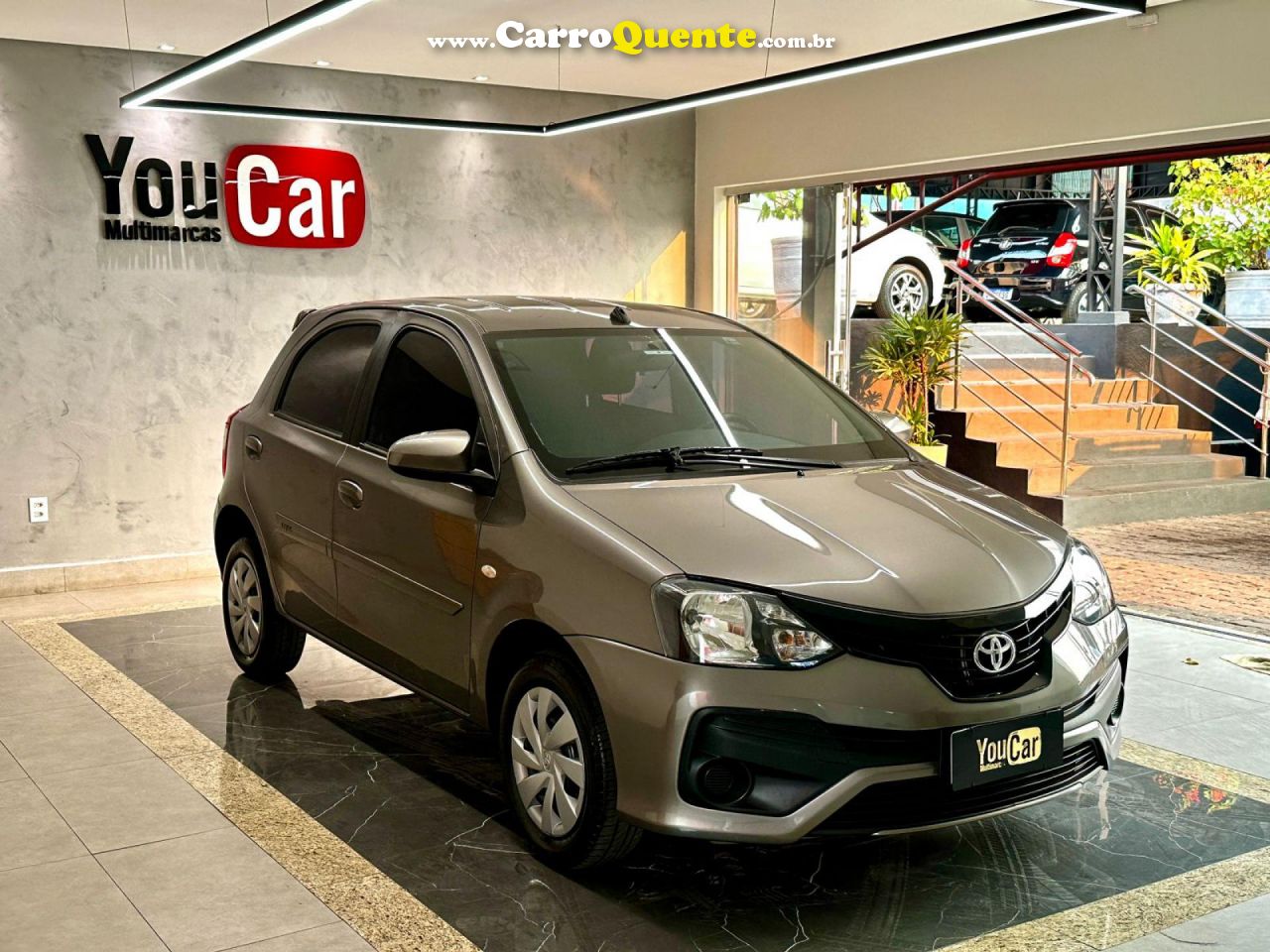 TOYOTA   ETIOS X 1.3 FLEX 16V 5P AUT.   CINZA 2020 1.3 FLEX - Loja