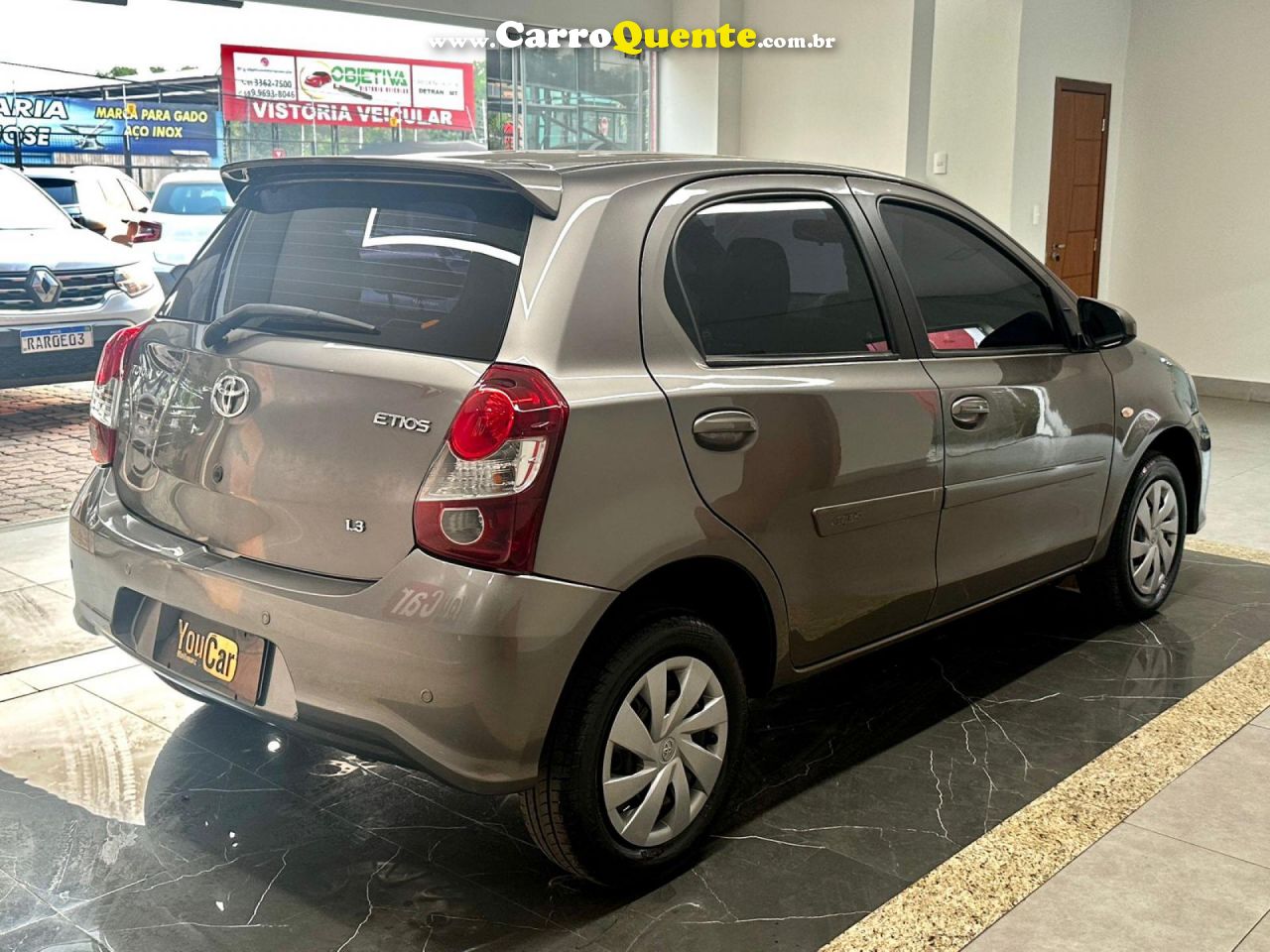 TOYOTA   ETIOS X 1.3 FLEX 16V 5P AUT.   CINZA 2020 1.3 FLEX - Loja