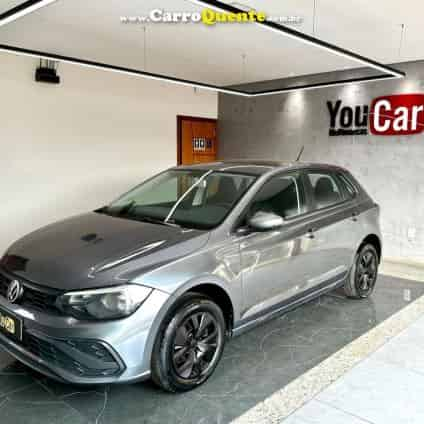 VOLKSWAGEN   POLO TRACK 1.0 FLEX 12V 5P   CINZA 2024 1.0 FLEX