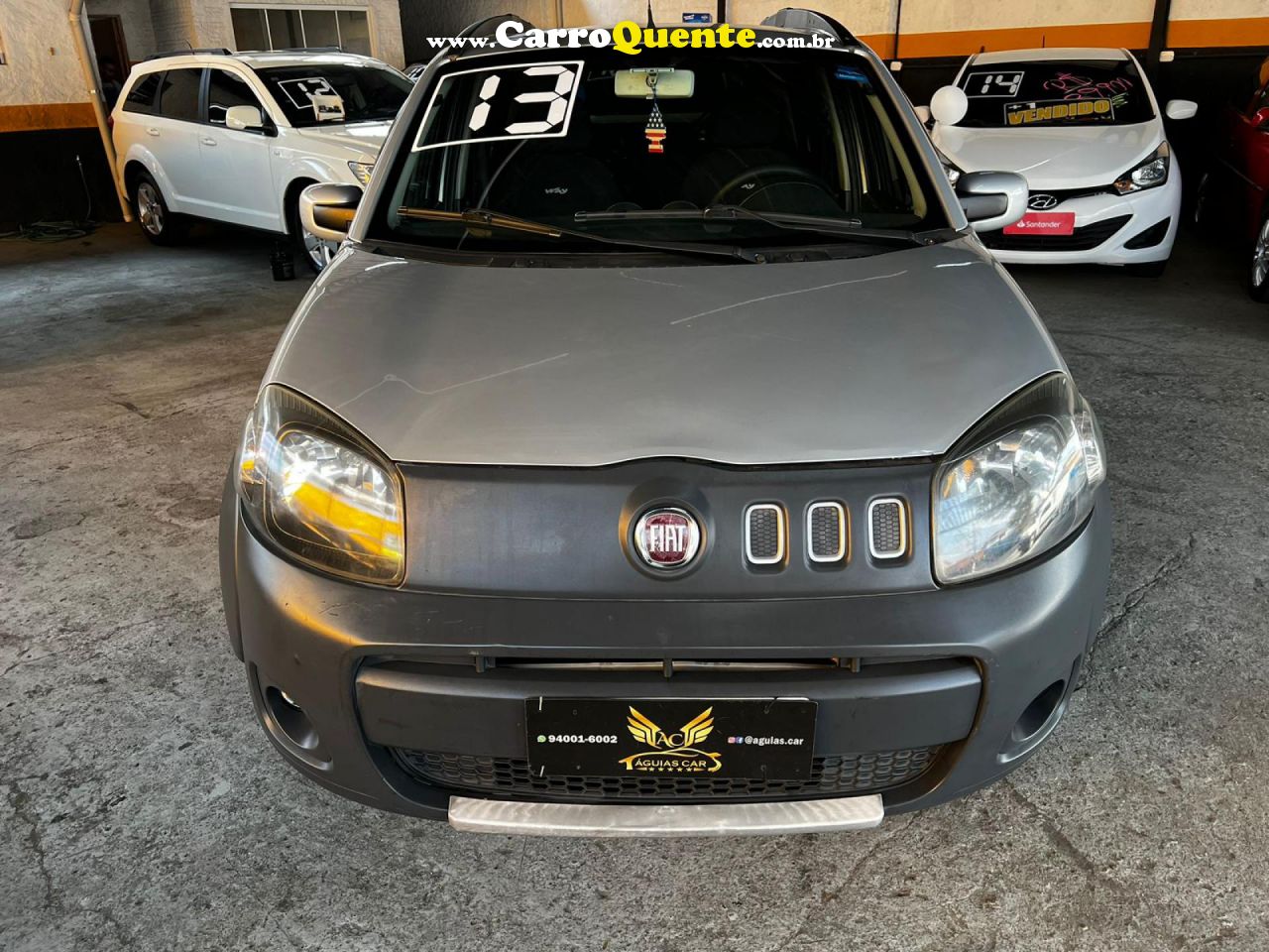 FIAT   UNO WAY 1.0 EVO FIRE FLEX 8V 5P   PRATA 2013 1.0 FLEX - Loja