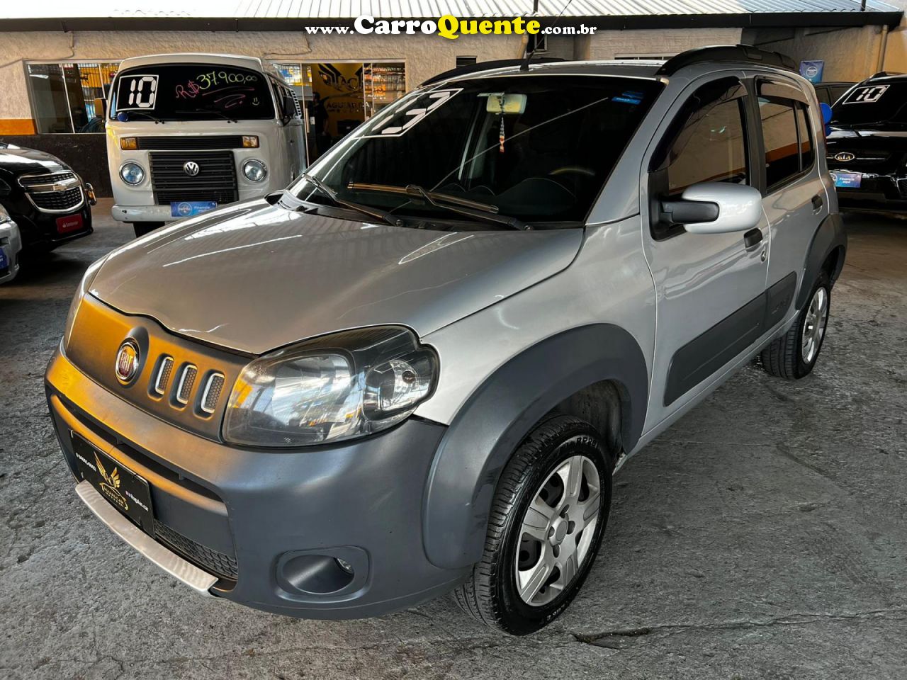 FIAT   UNO WAY 1.0 EVO FIRE FLEX 8V 5P   PRATA 2013 1.0 FLEX - Loja