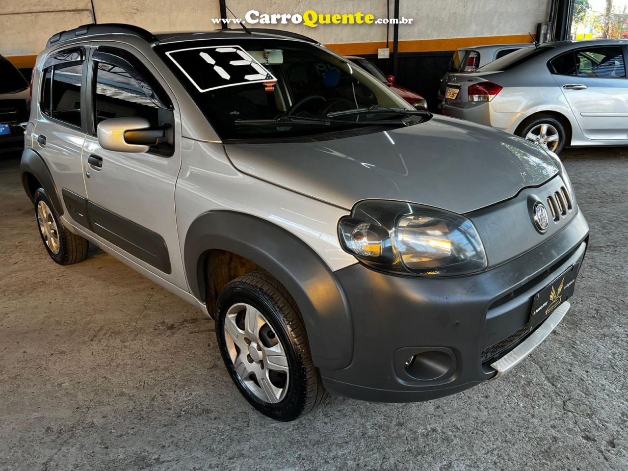 FIAT   UNO WAY 1.0 EVO FIRE FLEX 8V 5P   PRATA 2013 1.0 FLEX - Loja