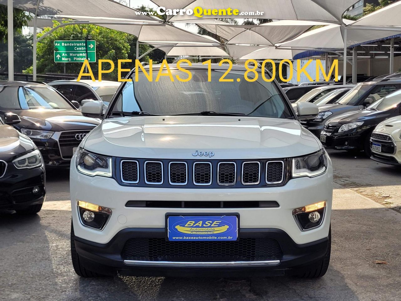 JEEP   COMPASS LIMITED 2.0 4X2 FLEX 16V AUT.   BRANCO 2018 2.0 FLEX - Loja