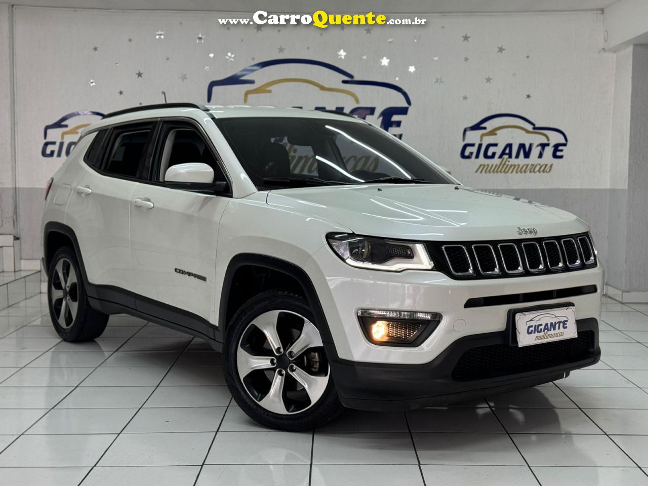 JEEP   COMPASS LONGITUDE 2.0 4X2 FLEX 16V AUT.   BRANCO 2017 2.0 FLEX - Loja