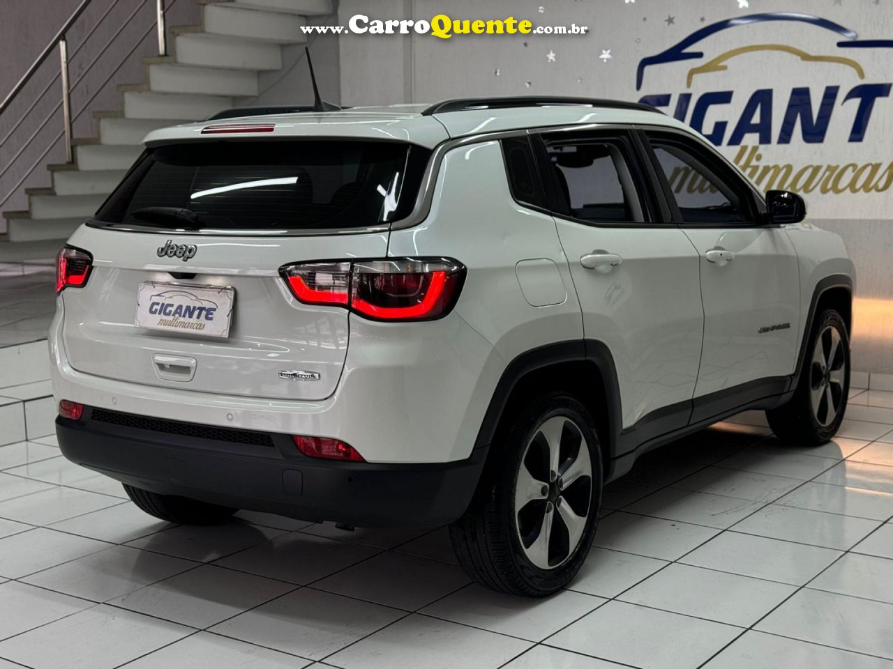 JEEP   COMPASS LONGITUDE 2.0 4X2 FLEX 16V AUT.   BRANCO 2017 2.0 FLEX - Loja