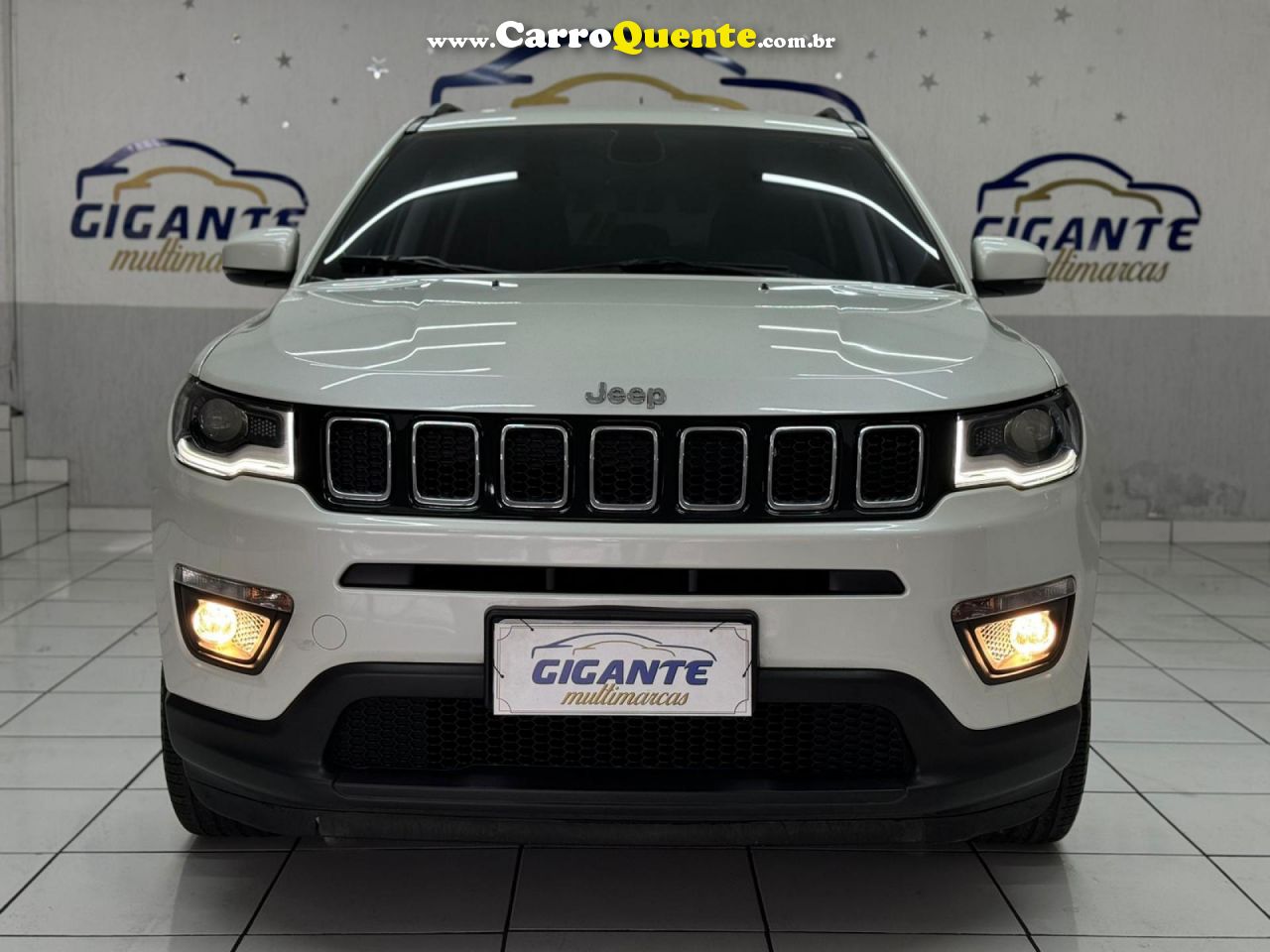 JEEP   COMPASS LONGITUDE 2.0 4X2 FLEX 16V AUT.   BRANCO 2017 2.0 FLEX - Loja