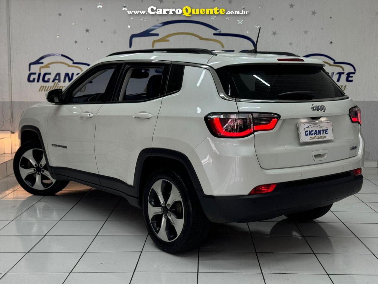 JEEP   COMPASS LONGITUDE 2.0 4X2 FLEX 16V AUT.   BRANCO 2017 2.0 FLEX - Loja