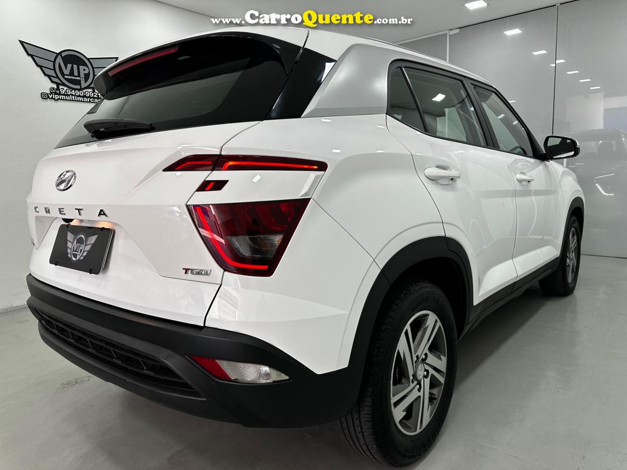 HYUNDAI   CRETA COMFORT 1.0 TB 12V FLEX AUT.   BRANCO 2022 1.0 FLEX - Loja