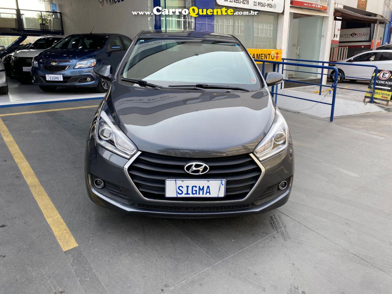 HYUNDAI   HB20 PREMIUM 1.6 FLEX 16V AUT.   CINZA 2018 1.6 FLEX - Loja