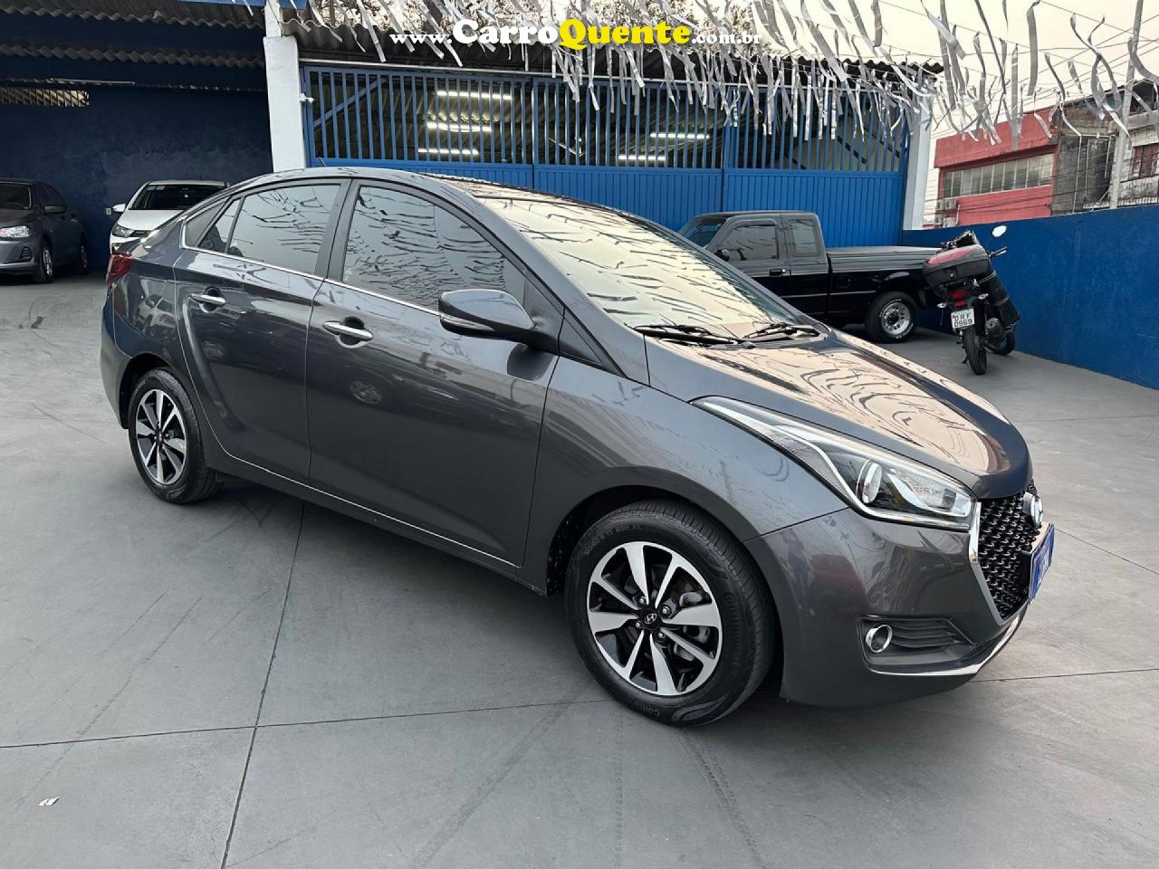 HYUNDAI   HB20S PREMIUM 1.6 FLEX 16V AUT. 4P   CINZA 2019 1.6 FLEX - Loja