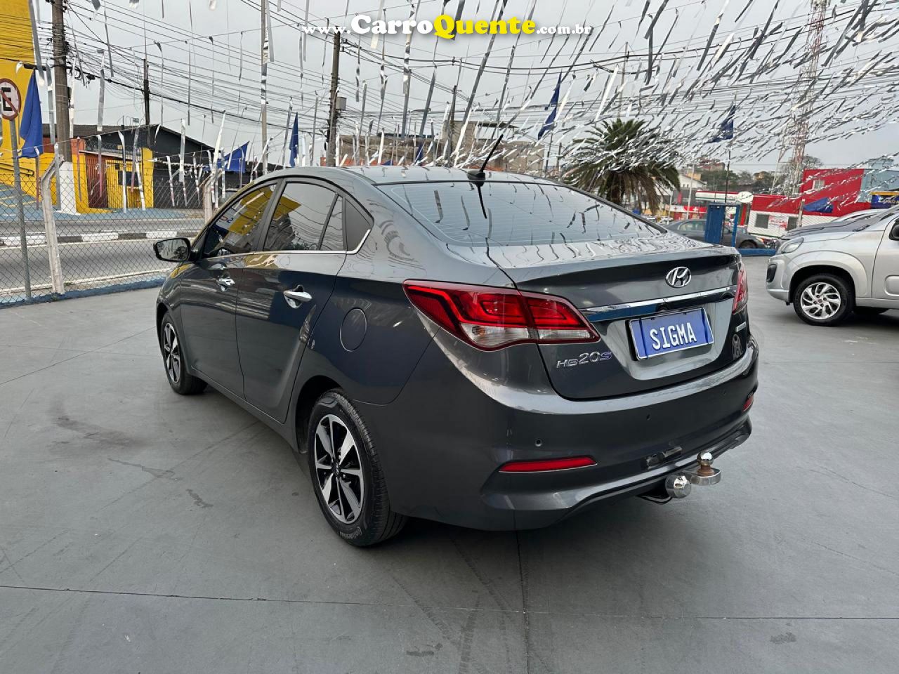 HYUNDAI   HB20S PREMIUM 1.6 FLEX 16V AUT. 4P   CINZA 2019 1.6 FLEX - Loja