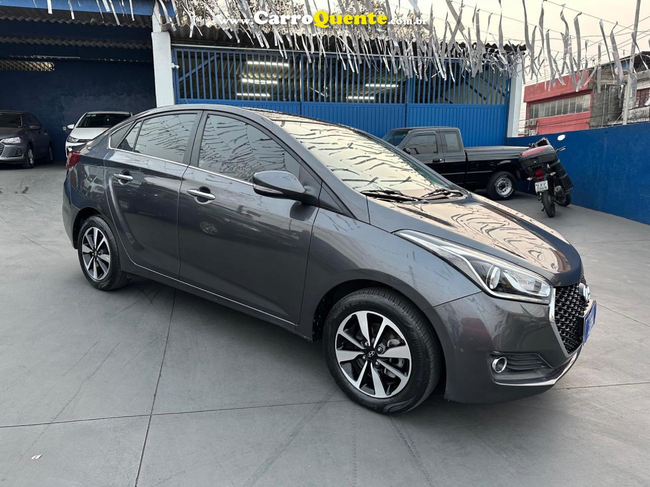 HYUNDAI   HB20S PREMIUM 1.6 FLEX 16V AUT. 4P   CINZA 2019 1.6 FLEX - Loja