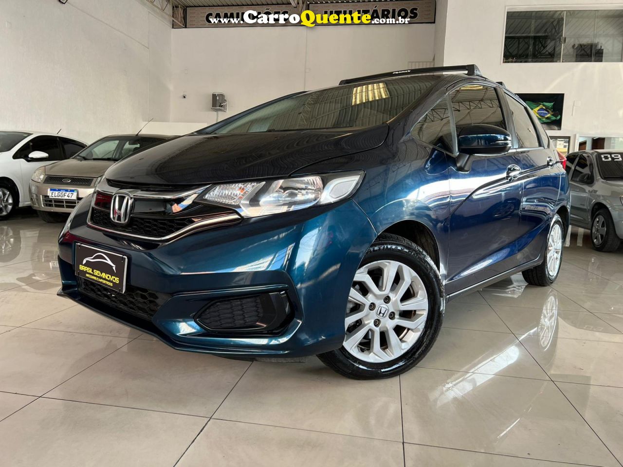 HONDA   FIT PERSONAL 1.5 FLEXONE 16V 5P AUT.   AZUL 2018 1.5 FLEX - Loja