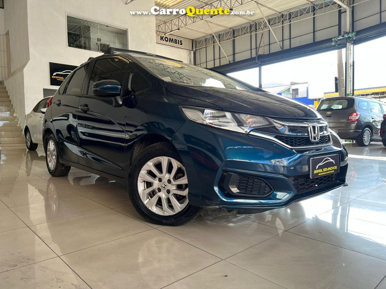 HONDA   FIT PERSONAL 1.5 FLEXONE 16V 5P AUT.   AZUL 2018 1.5 FLEX - Loja