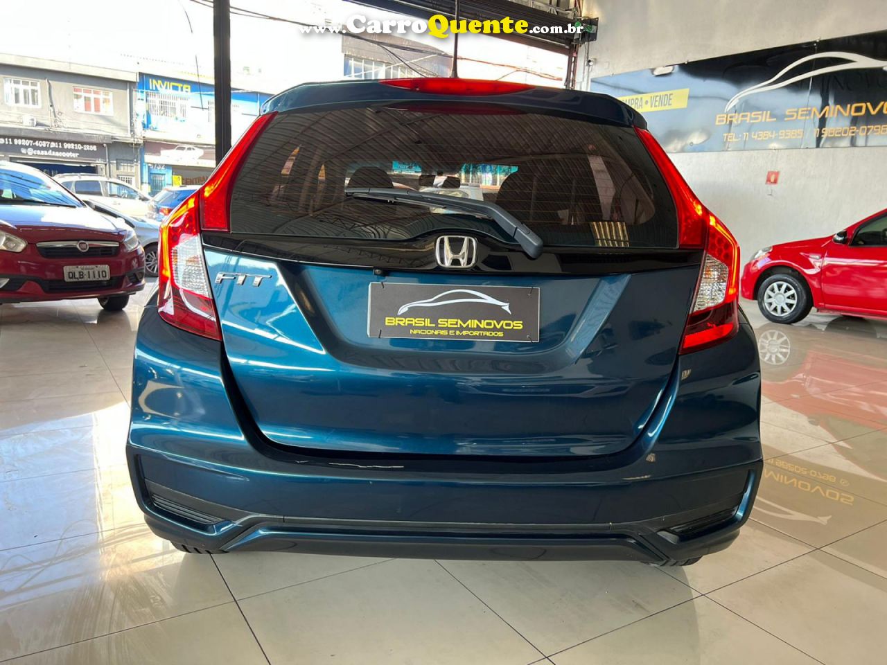 HONDA   FIT PERSONAL 1.5 FLEXONE 16V 5P AUT.   AZUL 2018 1.5 FLEX - Loja