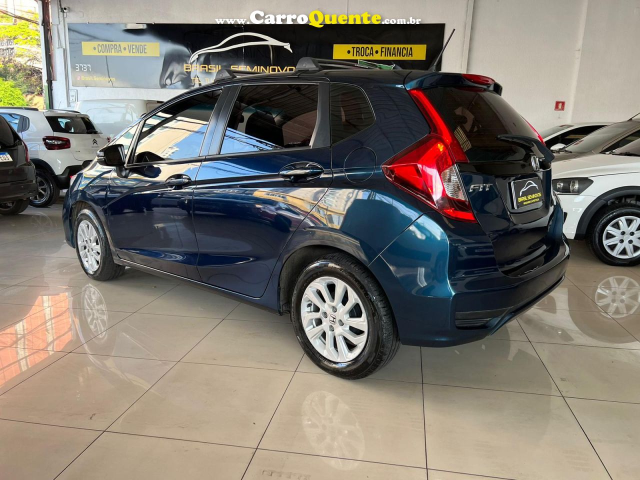 HONDA   FIT PERSONAL 1.5 FLEXONE 16V 5P AUT.   AZUL 2018 1.5 FLEX - Loja