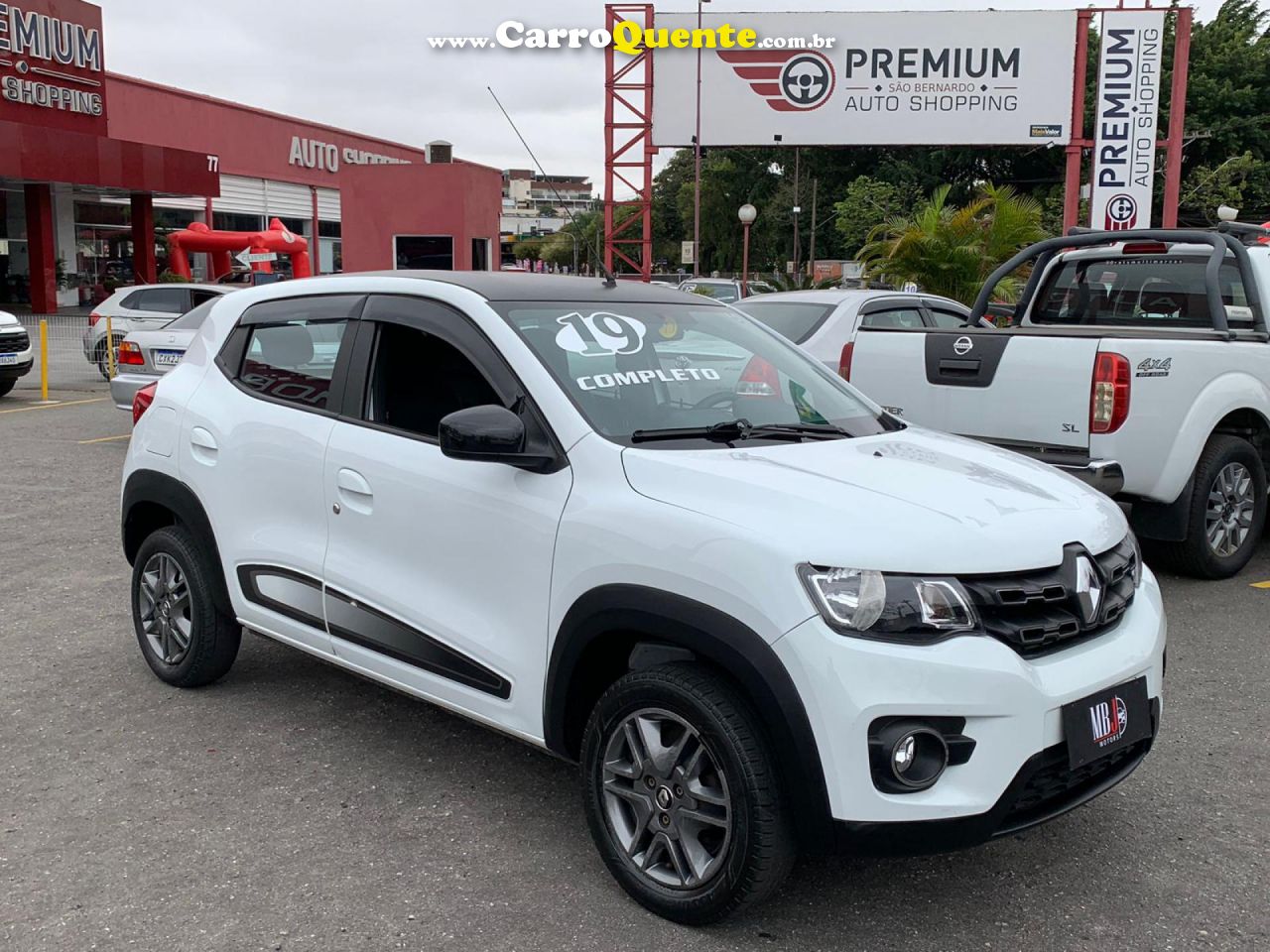 RENAULT   KWID INTENSE 1.0 FLEX 12V 5P MEC.   BRANCO 2019 1.0 FLEX - Loja