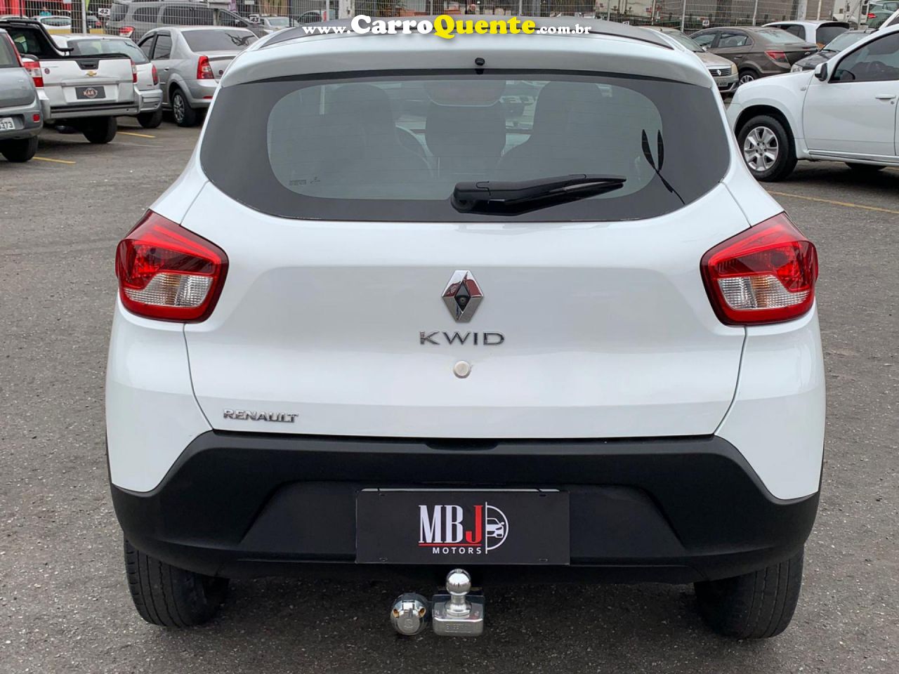 RENAULT   KWID INTENSE 1.0 FLEX 12V 5P MEC.   BRANCO 2019 1.0 FLEX - Loja