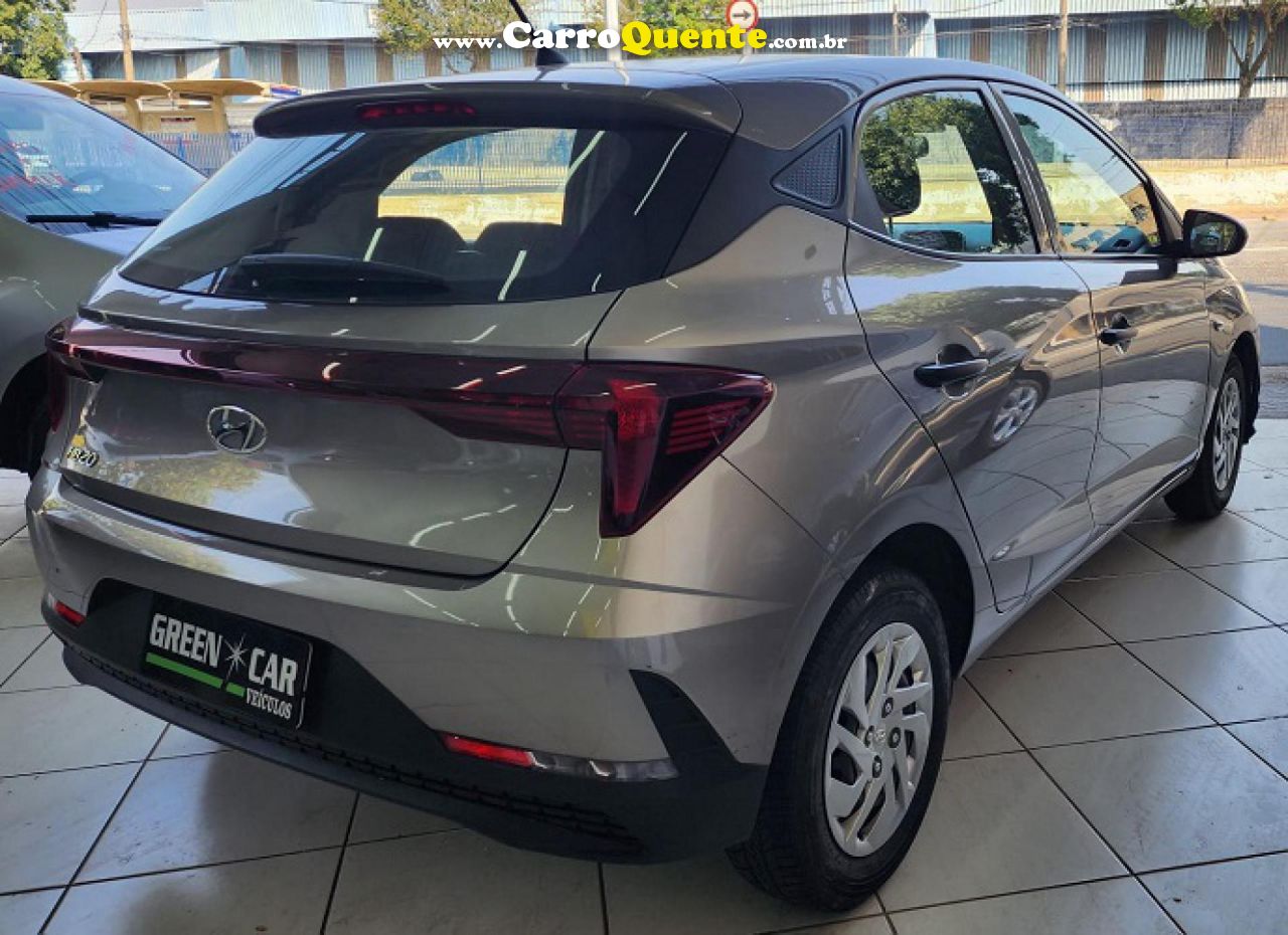 HYUNDAI   HB20 SENSE 1.0 FLEX 12V MEC.   PRATA 2023 1.0 FLEX - Loja