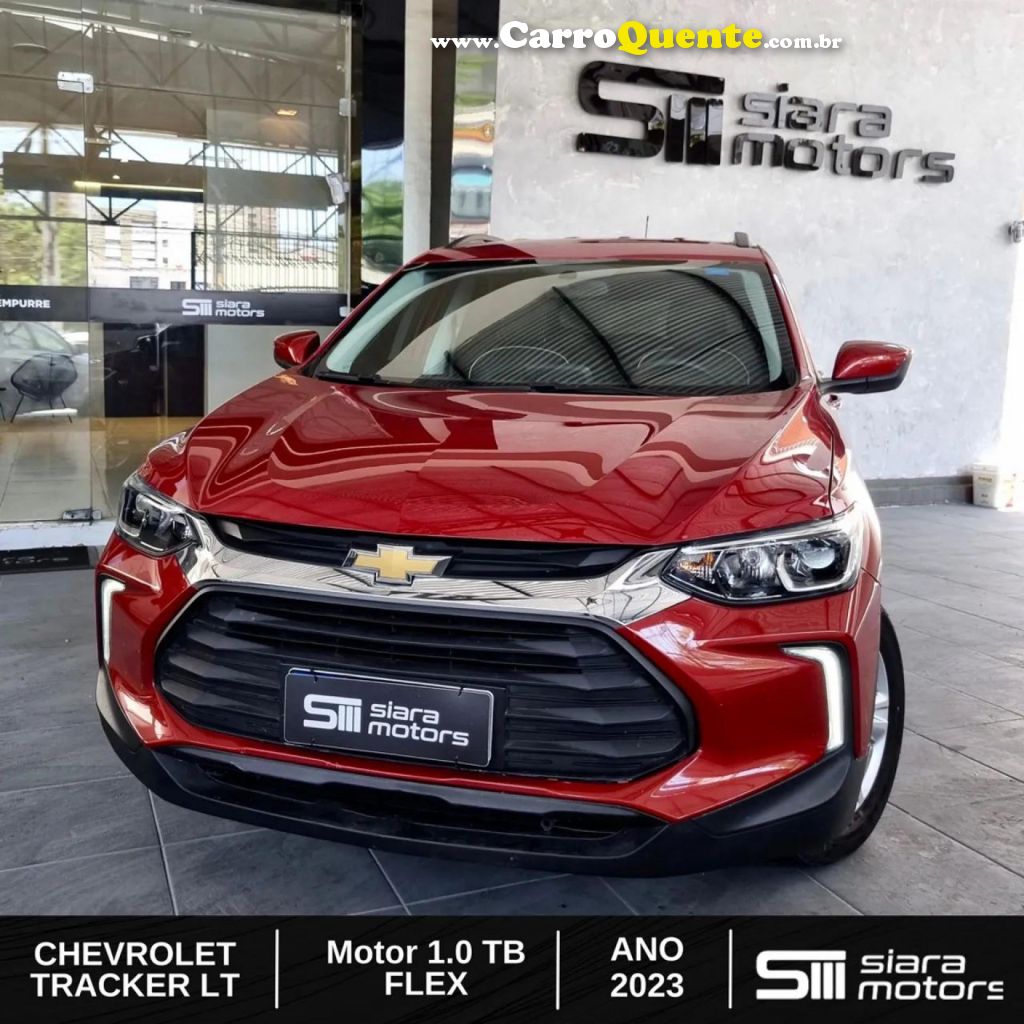 CHEVROLET   TRACKER LT 1.0 TURBO 12V FLEX AUT.   VERMELHO 2023 1.0 FLEX - Loja