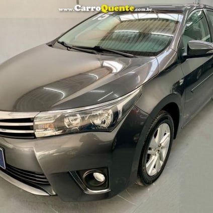 TOYOTA   COROLLA GLI 1.8 FLEX 16V  AUT.   CINZA 2015 1.8 FLEX