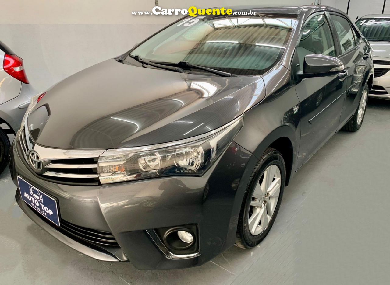 TOYOTA   COROLLA GLI 1.8 FLEX 16V  AUT.   CINZA 2015 1.8 FLEX - Loja