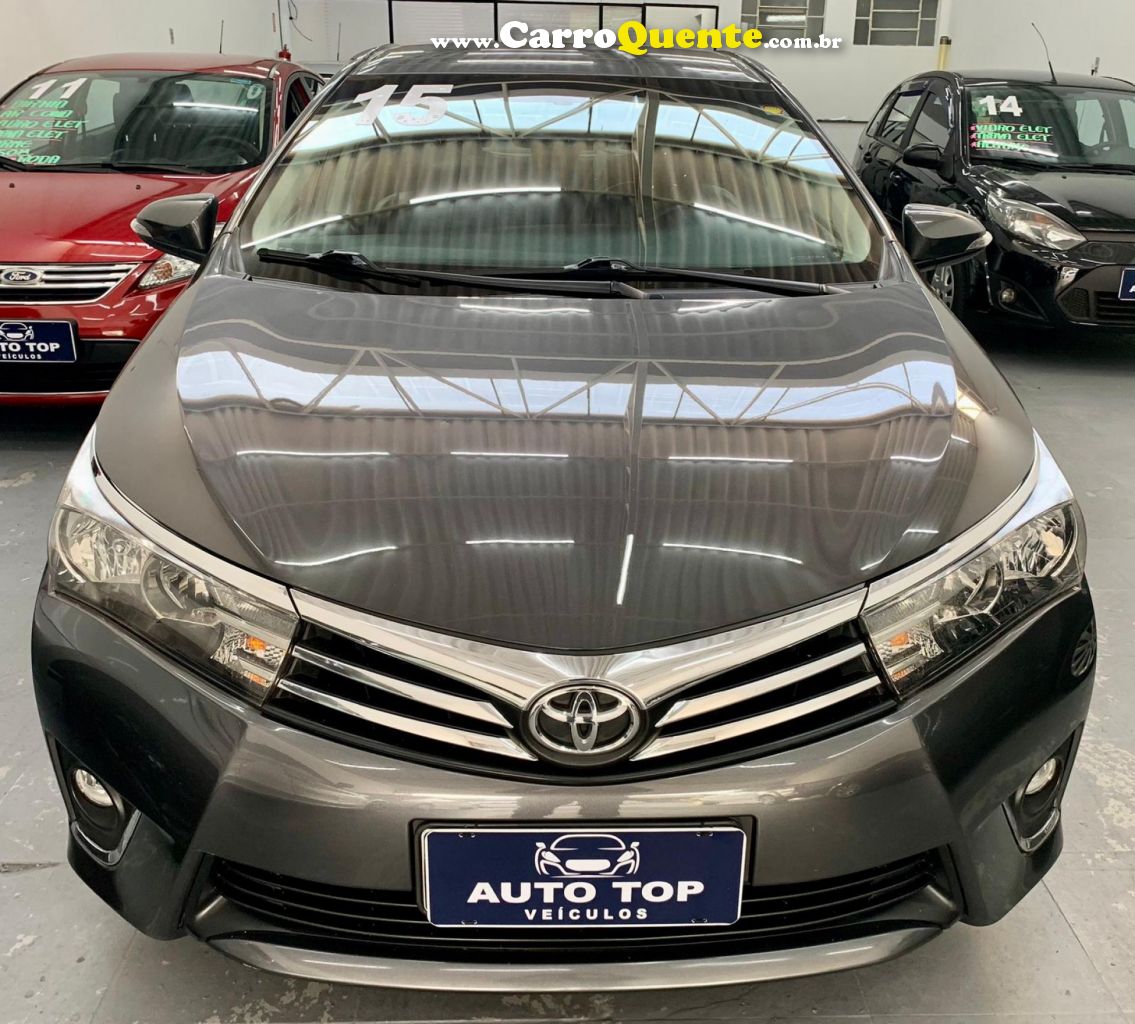 TOYOTA   COROLLA GLI 1.8 FLEX 16V  AUT.   CINZA 2015 1.8 FLEX - Loja