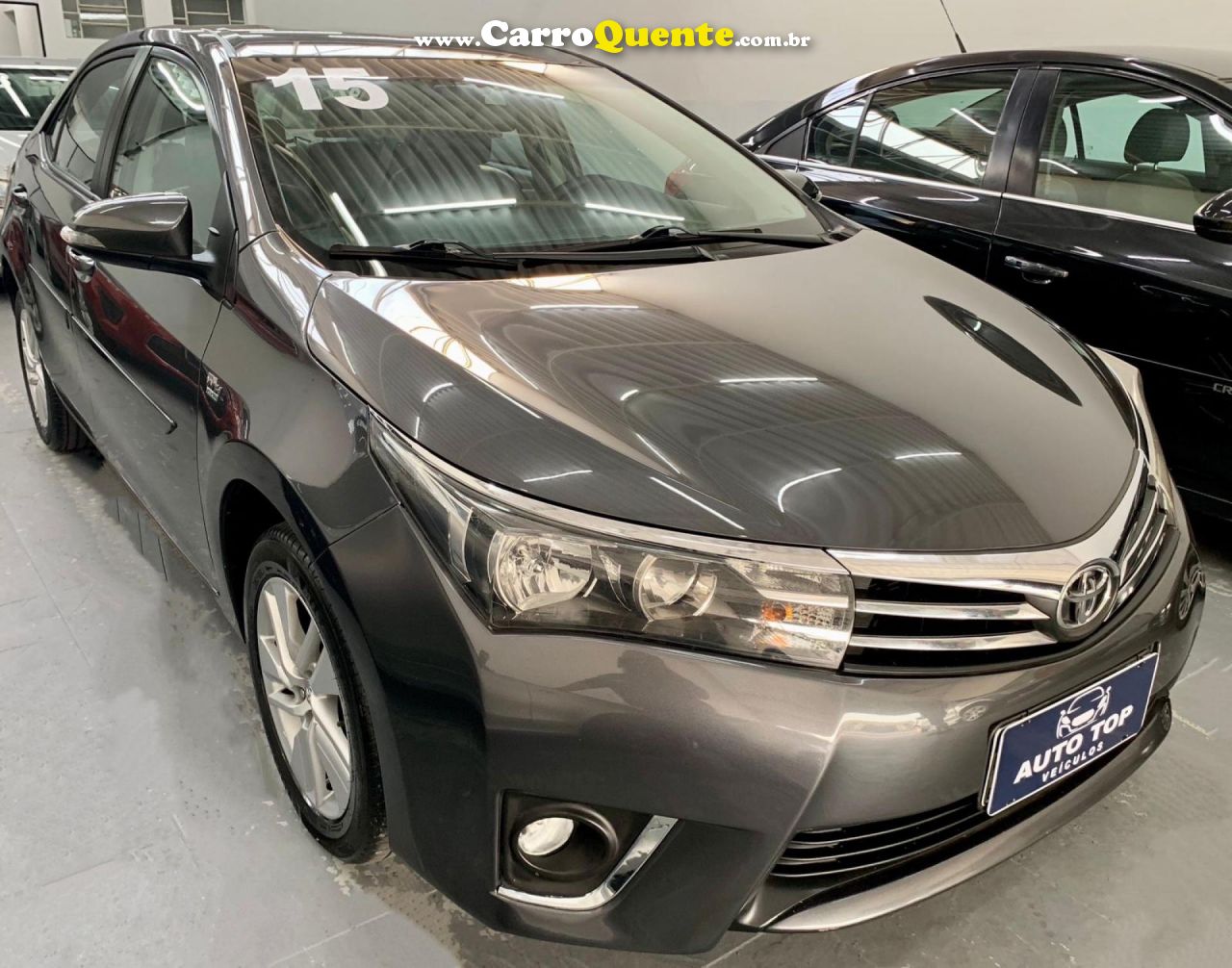 TOYOTA   COROLLA GLI 1.8 FLEX 16V  AUT.   CINZA 2015 1.8 FLEX - Loja