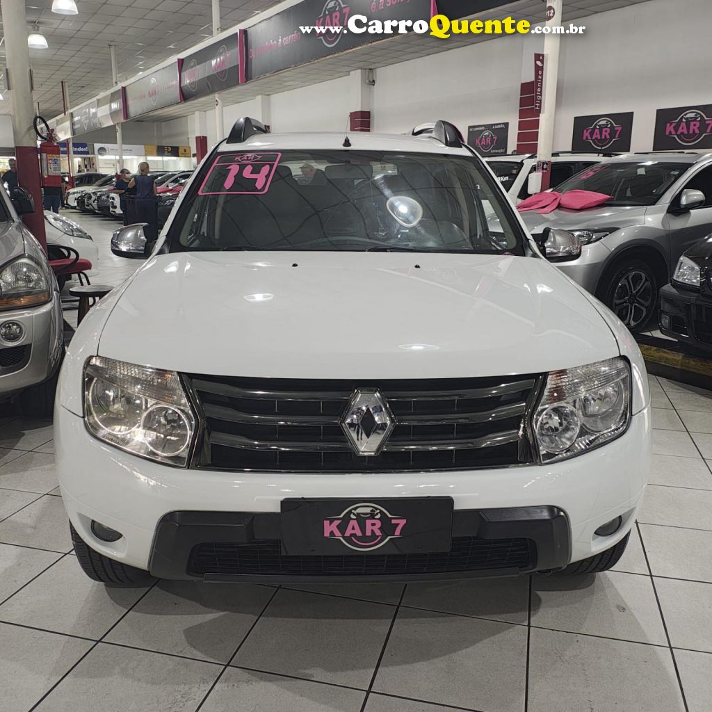 RENAULT   DUSTER DYNAMIQUE 1.6 FLEX 16V MEC.   BRANCO 2014 1.6 FLEX - Loja