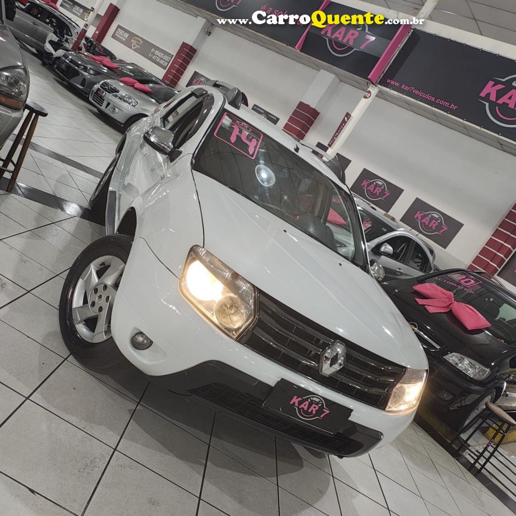 RENAULT   DUSTER DYNAMIQUE 1.6 FLEX 16V MEC.   BRANCO 2014 1.6 FLEX - Loja