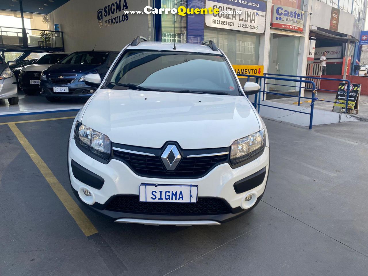 RENAULT   SANDERO STEPWAY FLEX 1.6 16V 5P   BRANCO 2020 1.6 FLEX - Loja