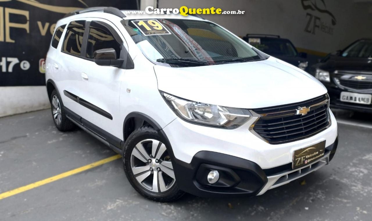 CHEVROLET   SPIN ACTIV7 1.8 8V ECONO.FLEX 5P AUT.   BRANCO 2019 1.8 FLEX - Loja