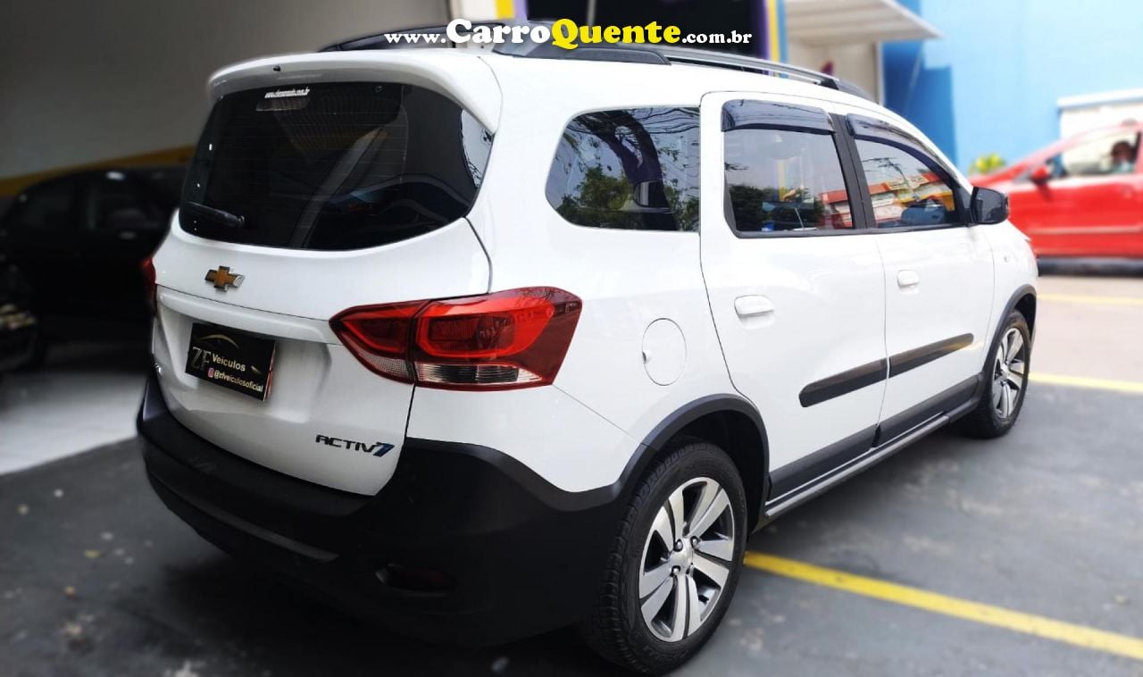 CHEVROLET   SPIN ACTIV7 1.8 8V ECONO.FLEX 5P AUT.   BRANCO 2019 1.8 FLEX - Loja