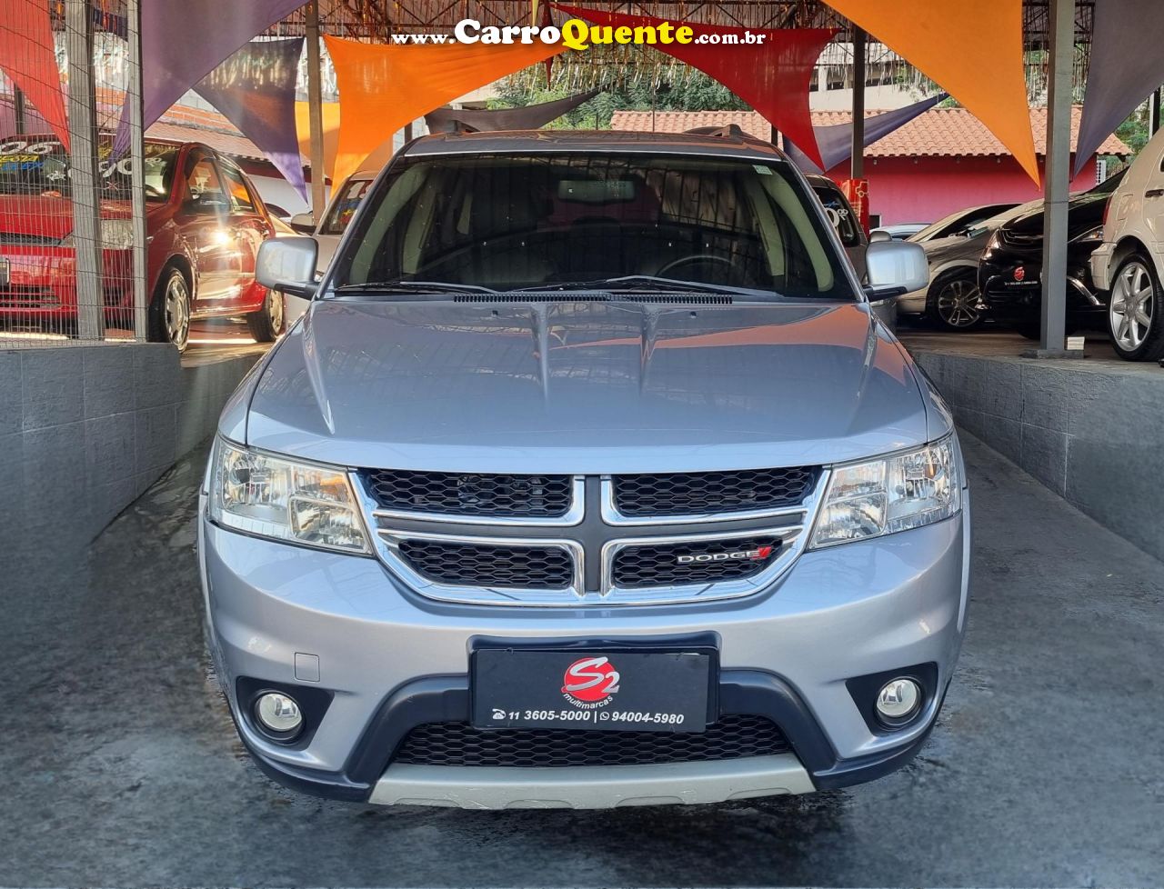 DODGE   JOURNEY SXT 3.6 V6 AUT.   CINZA 2015 3.6 GASOLINA - Loja