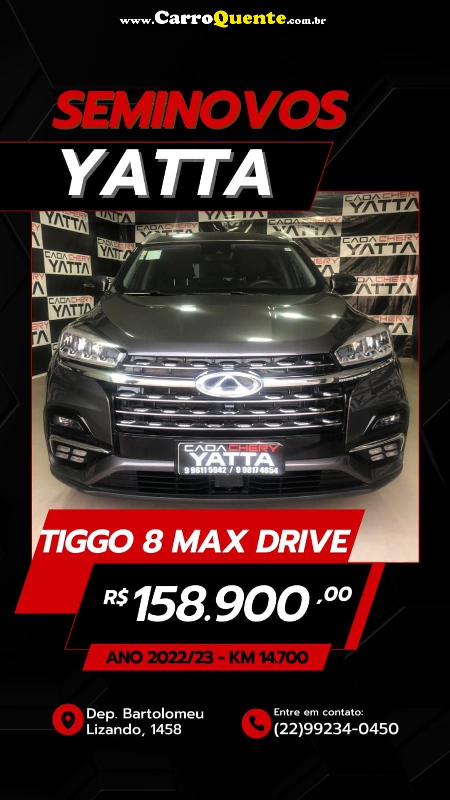 CHERY TIGGO 8 1.6 TGDI TXS MAX DRIVE DCT - Loja