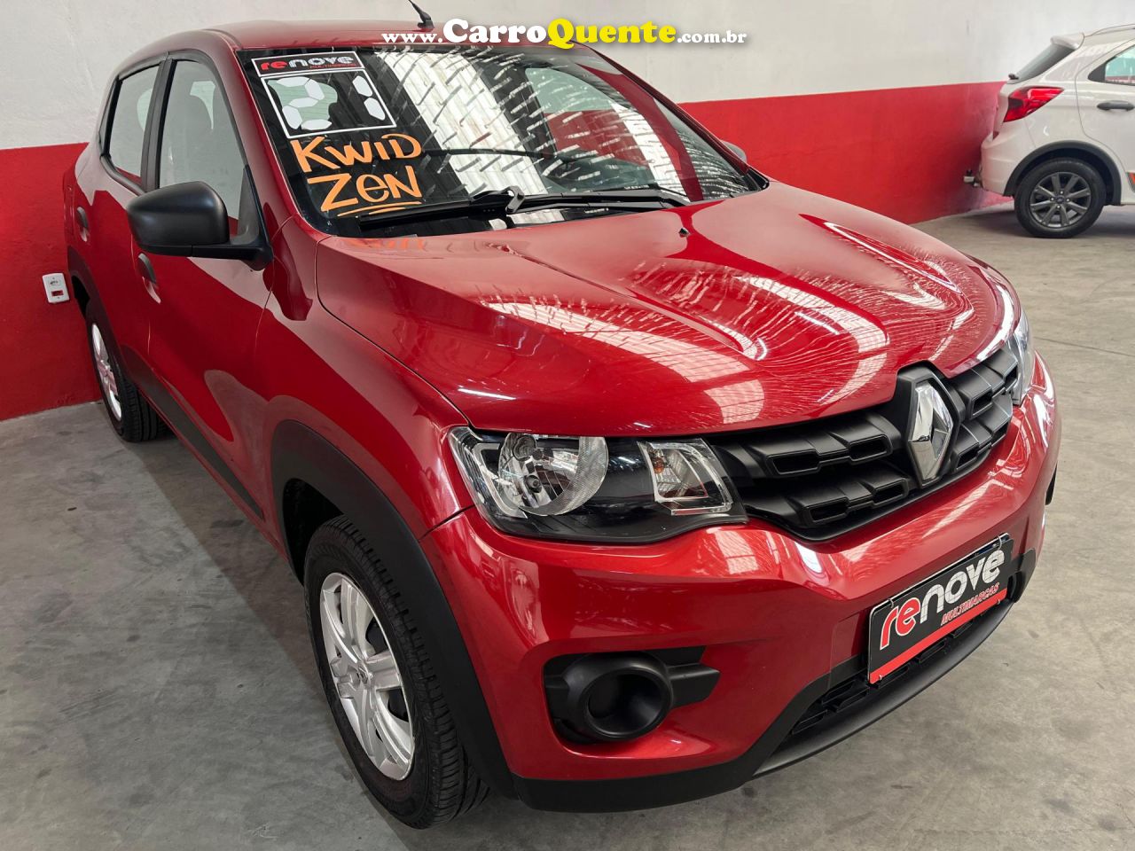 RENAULT   KWID ZEN 1.0 FLEX 12V 5P MEC.   VERMELHO 2021 1.0 FLEX - Loja