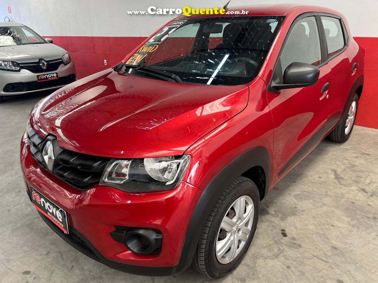 RENAULT   KWID ZEN 1.0 FLEX 12V 5P MEC.   VERMELHO 2021 1.0 FLEX - Loja