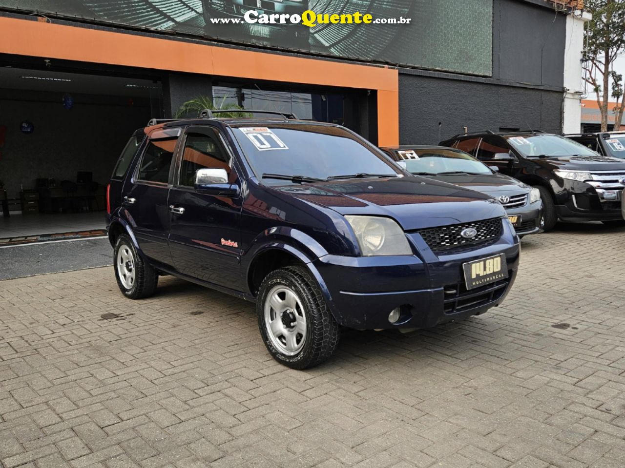 FORD   ECOSPORT XLS FREESTYLE 1.6 FLEX 8V 5P   AZUL 2007 1.6 FLEX - Loja