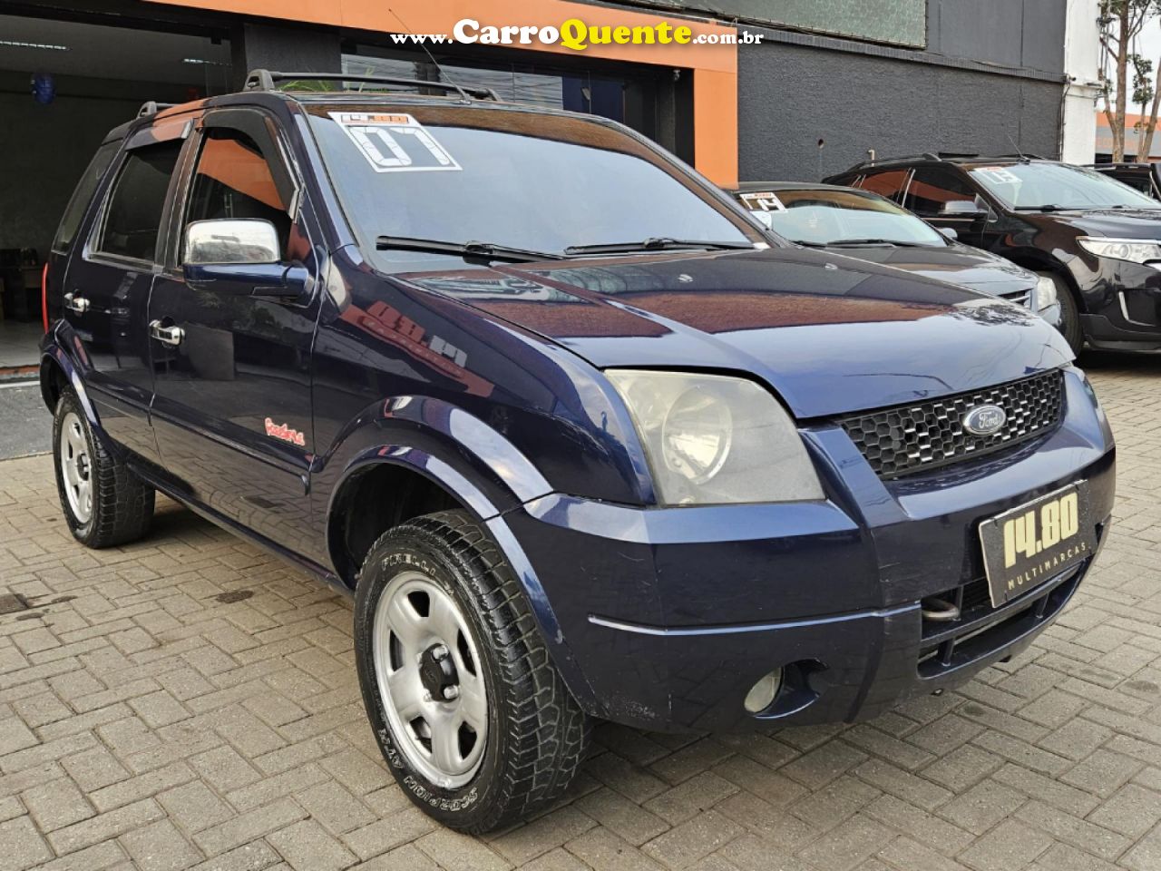 FORD   ECOSPORT XLS FREESTYLE 1.6 FLEX 8V 5P   AZUL 2007 1.6 FLEX - Loja