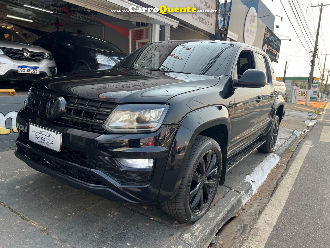 VOLKSWAGEN   AMAROK EXTREME CD 3.0 4X4 TB DIES. AUT.   PRETO 2019 3.0 DIESEL - Loja